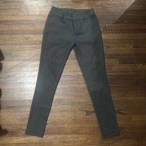 Small business cute casual skinny black and white polka dot pants